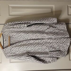 Maurices Black and White Zebra Print Teddy Jacket-2